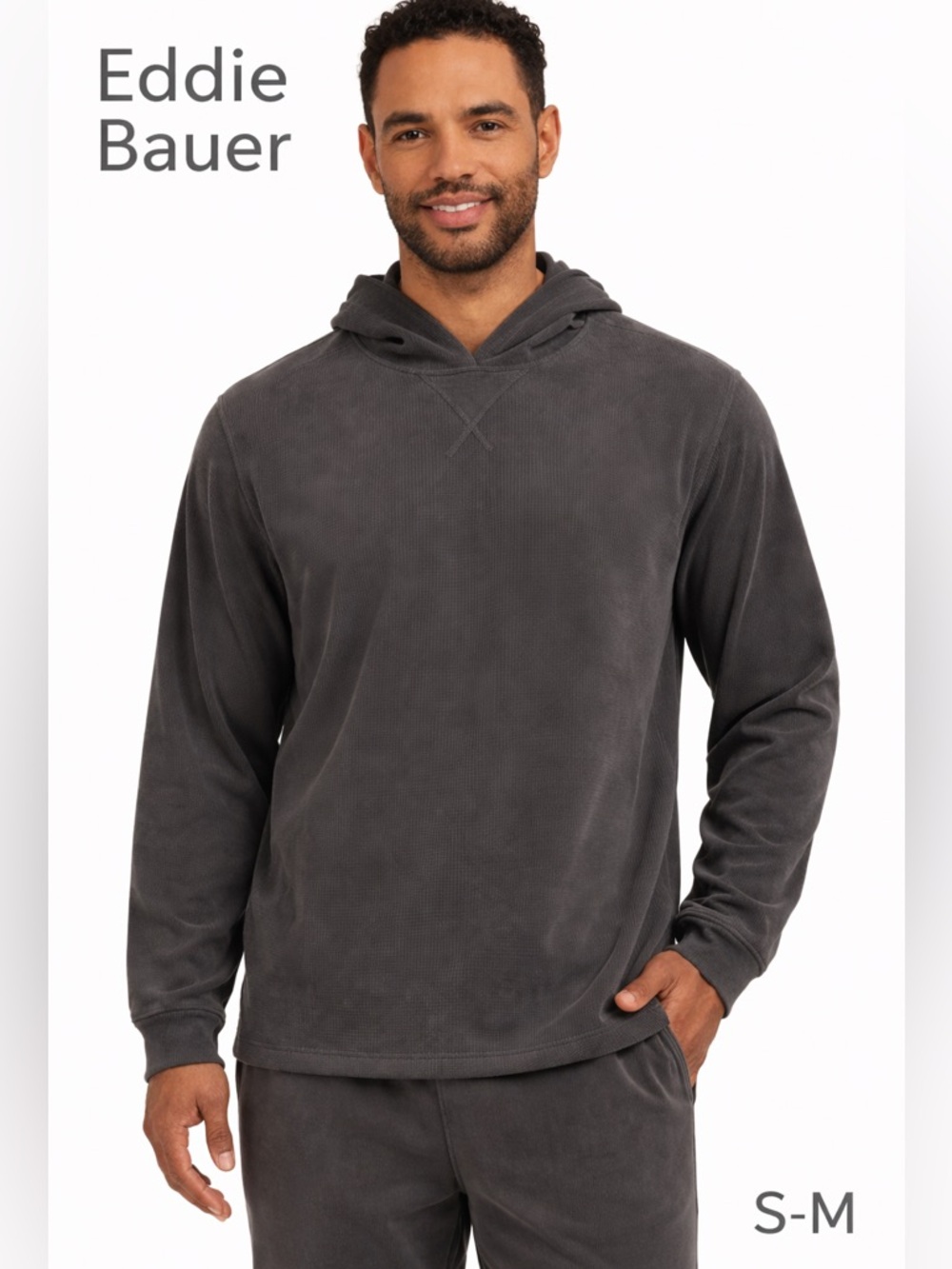 Eddie Bauer Essential Hoodie Lightweight Stretch Pullover S/M